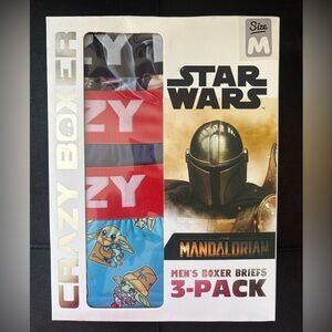 3pk MEDIUM Star Wars Boxer Briefs - CRAZY BOXER - The Mandalorian